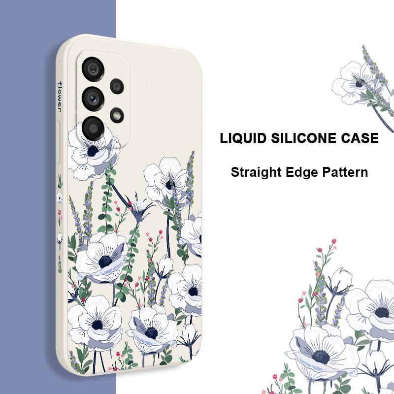 Sunrise Flower Phone Case For Samsung A73 A53 A33 A23 A13 A04 A04S A72 A52 A52S A32 A22 A12 A71 A51 4G 5G