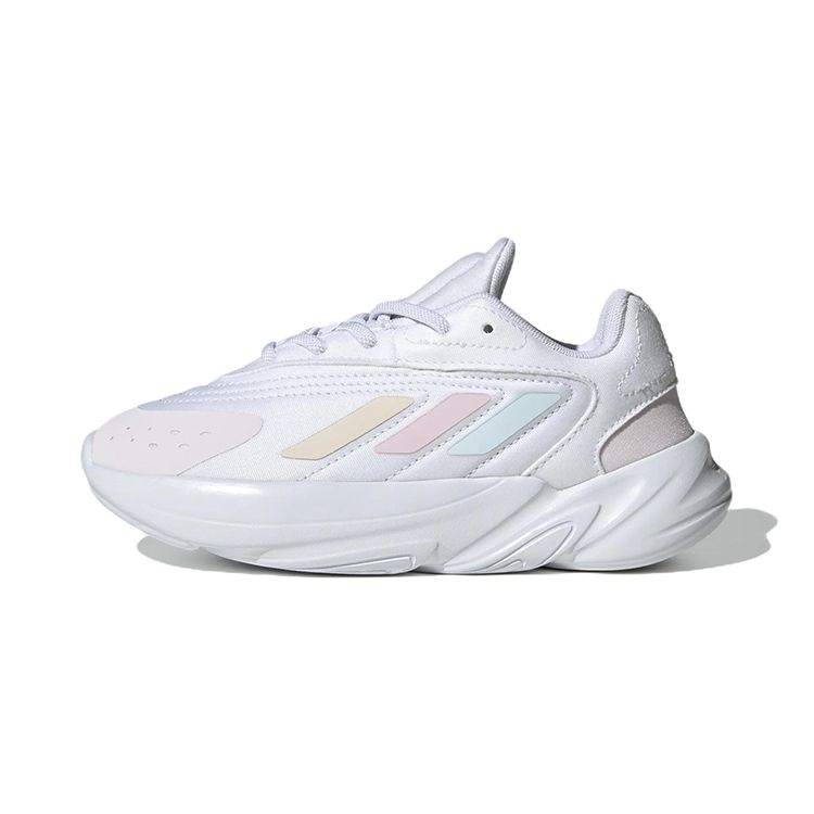 Adidas Originals Ozelia Comfortable Non-Slip Wear-Resistant Low-Top Sports Casual Shoes Kids Sneakers White Blue GV8952