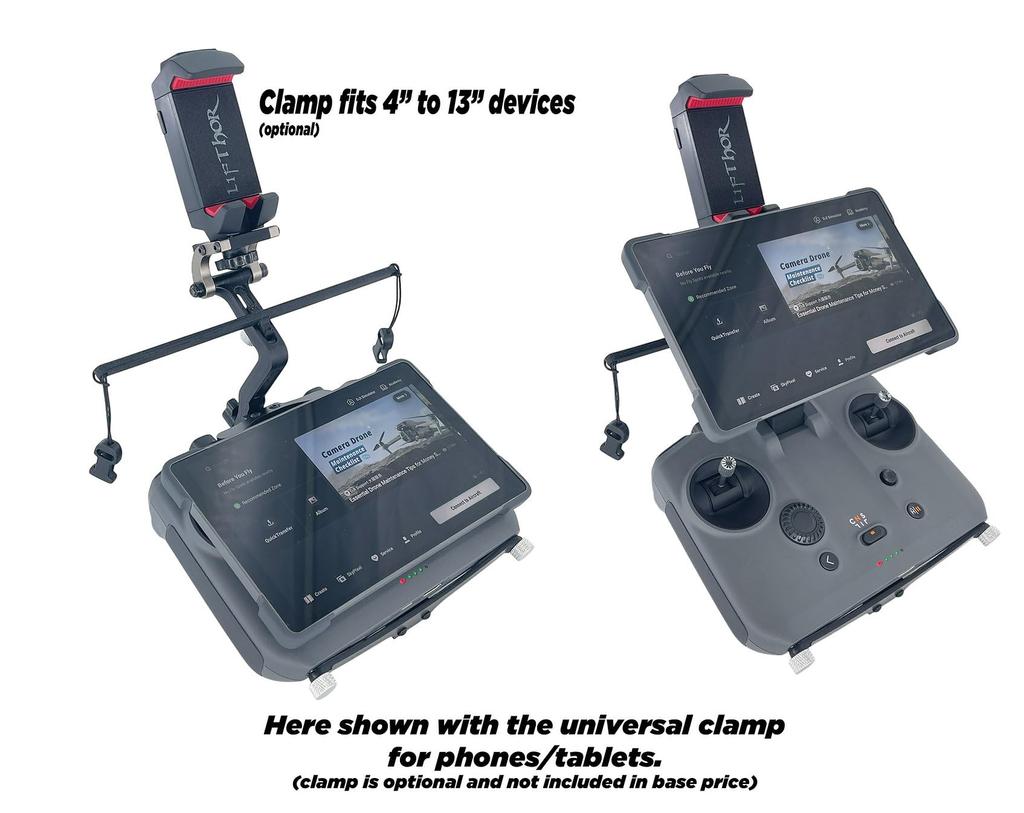 Drone World LifThor SAGA Utility Mount for DJI RC Pro 2 Modular Aluminum Mount with HDMI StrapThor ACE Tool Kit Advanced Mounting System Thor's –