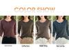 Korean Style Women's Slim Fit Striped Long Sleeve Round Neck T-shirt for Autumn/Winter