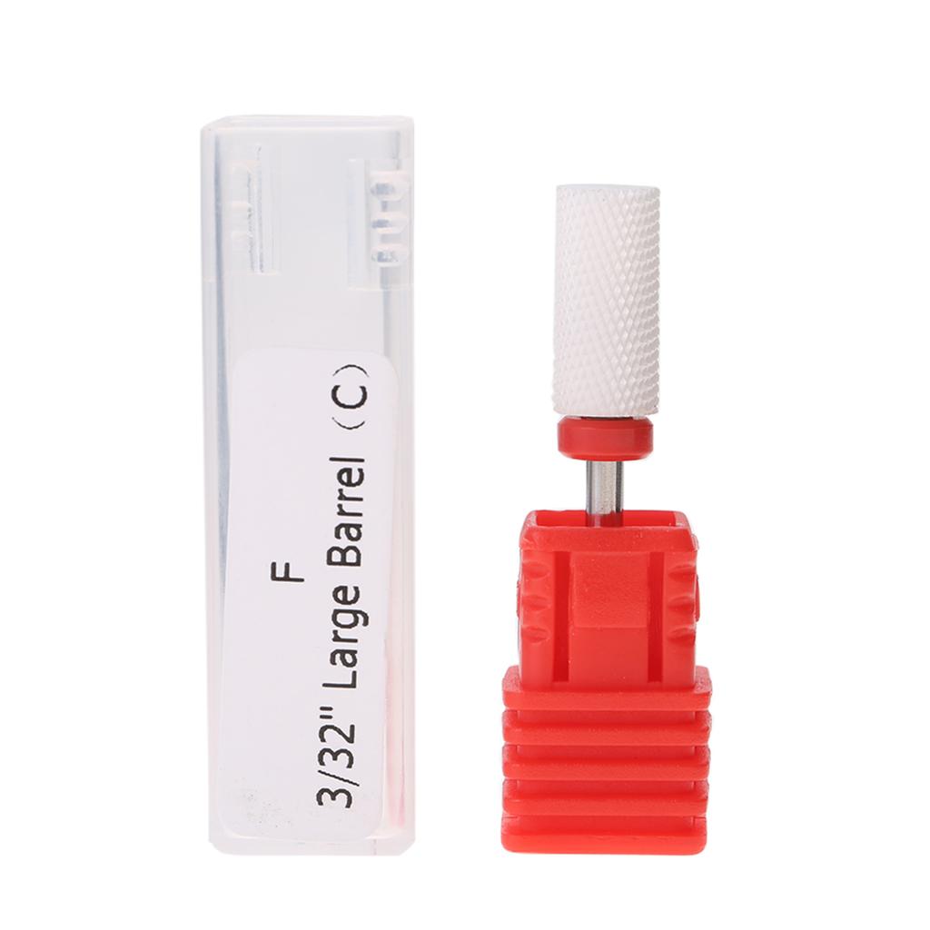 4 Types Nail Drill Bit Round Flat Ceramic Grinding Head Manicure Machine Accessories Tool