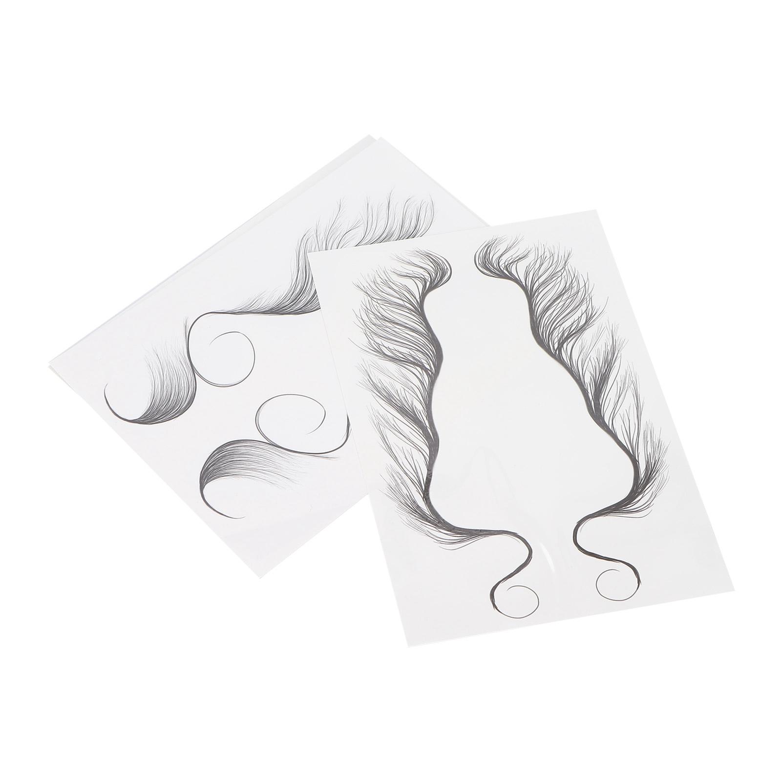 

5 шт. Временные наклейки для татуировок на волосы Наклейки для макияжа с вьющимися волосами Наклейки для поддельных татуировок на линии роста волос