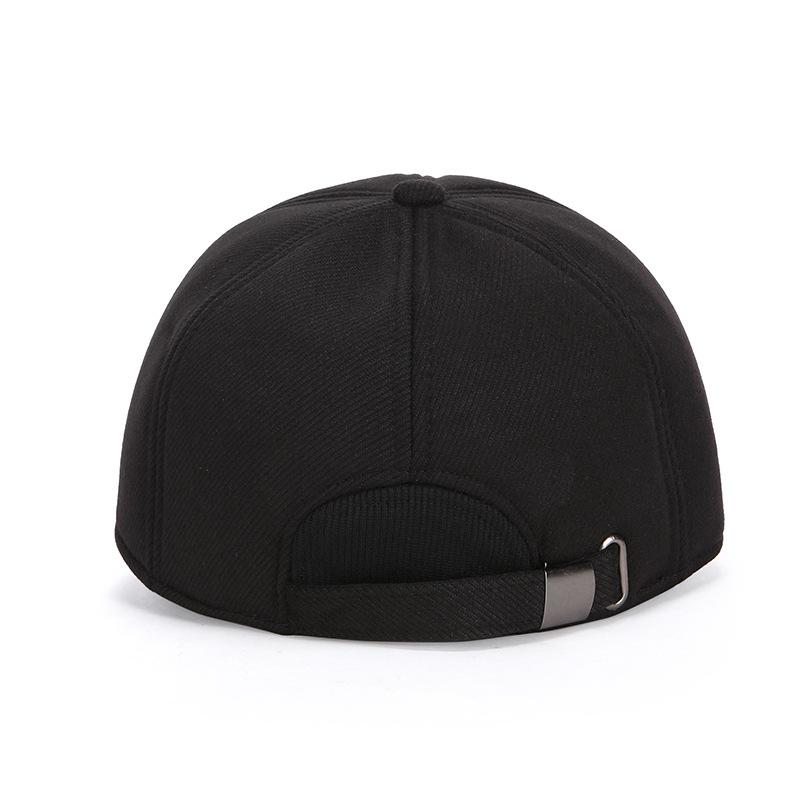 Outdoor Men's Autumn Winter Baseball Cap Ear Protection Warm Cap Woolen Sports Cap