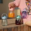 Large-bellied Plastic Space Cup with Handle, Cute Children's Straw Cup, Large-capacity Water Cup