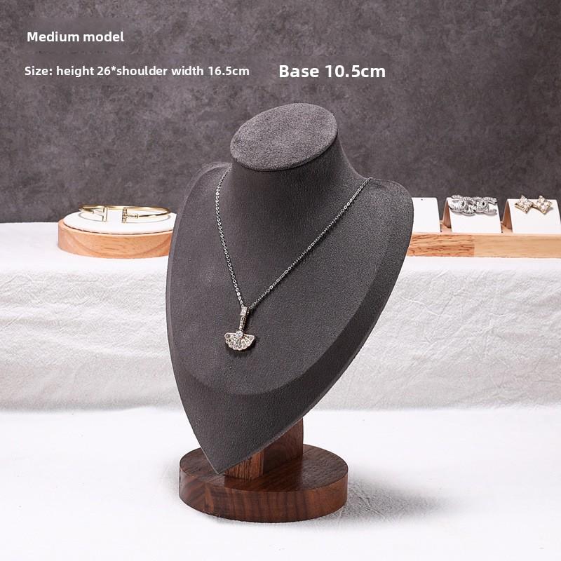 Walnut Jewelry Display Prop Set Combination Bracelet Display Stand Jewelry Display Stand Necklace Display Stand