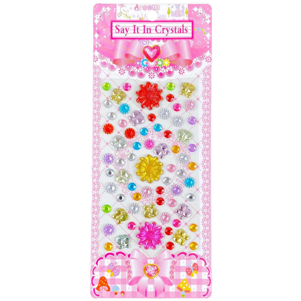 Children's 3D Princess Cartoon Diamond Gem Stickers - Cute Acrylic Crystal Toys