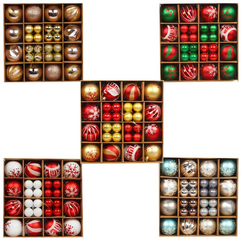 Christmas Tree Balls 6cm 3cm Big Christmas Ball Multicolor Ball Decorations Christmas Tree Ornaments Set for Home Party