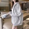 Women's Oversized Hooded Cardigan: Trendy Spring/Autumn 2024 Korean-Style Sweater Top