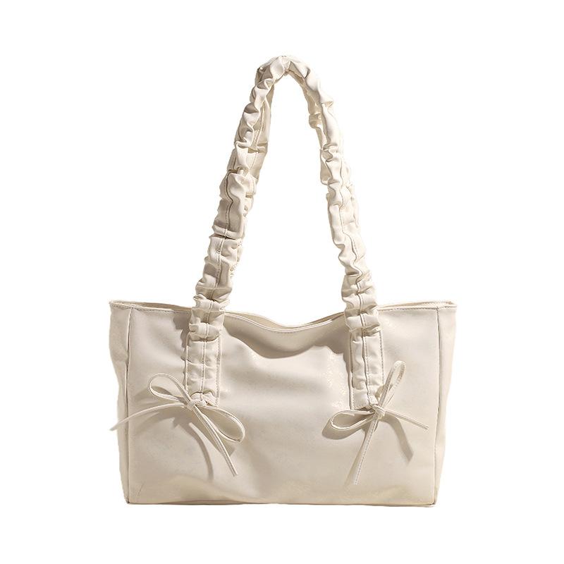 

Сумка большой вместимости Новая сумка-тоут через плечо с бантом для поездок на работу