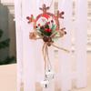 1pcs Christmas Bells Pendant Decoration New Snowflakes Pentagram Bubble Board Christmas Tree Door Pe