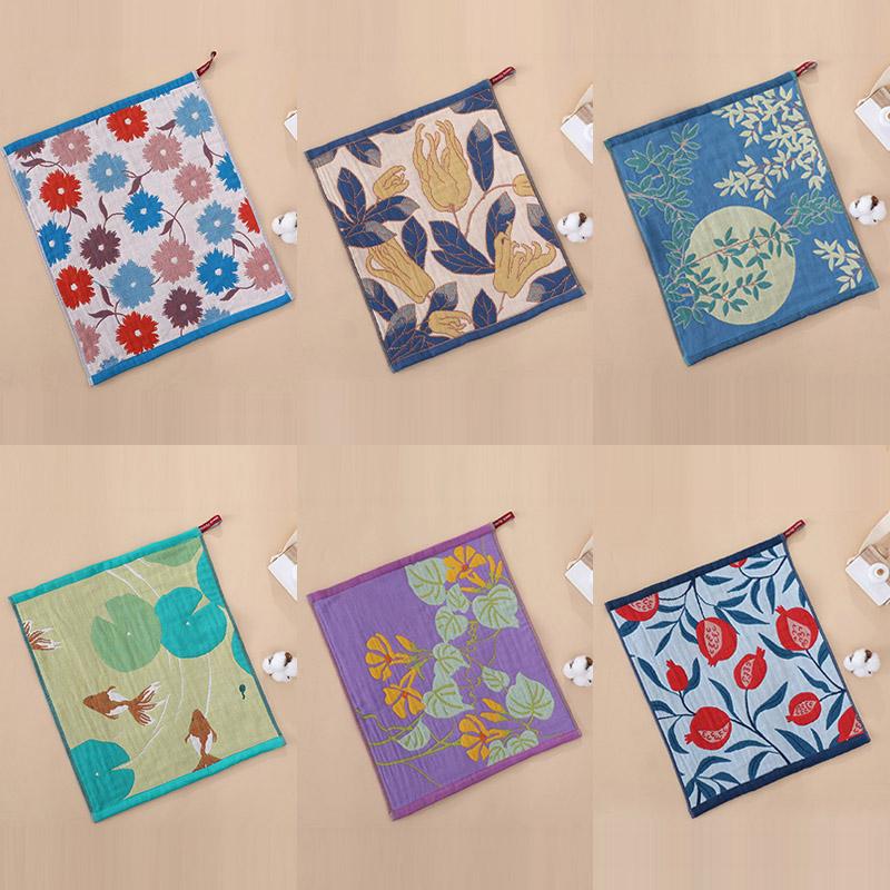 New Household Kitchen Towels Restaurant Bathroom Hand Towels Pure Cotton Square Absorbent Hand Towels Practical Cleaning Cloth