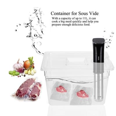 11L Skládací kloubová nádoba na sous vide s víkem pro sous vide cirkulátor, kulinářský přesný vařič