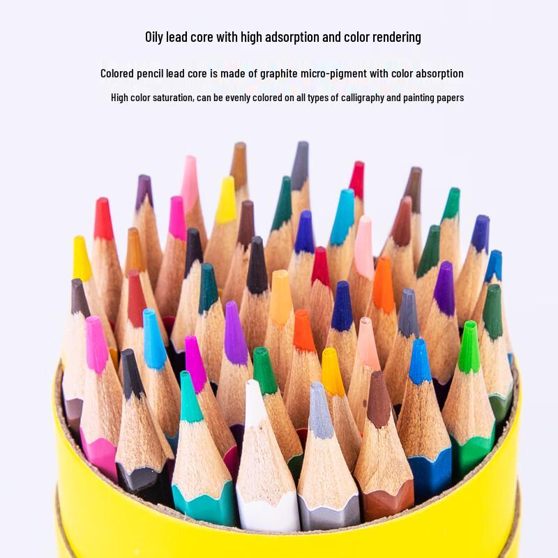 Deli 7070-48 Hexagonal Colored Pencils