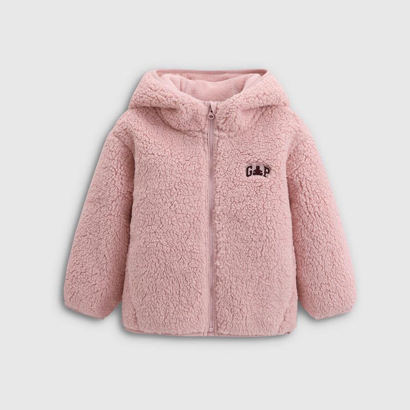 Gap Toddler Girls' Faux Lambswool Hooded Sweatshirt