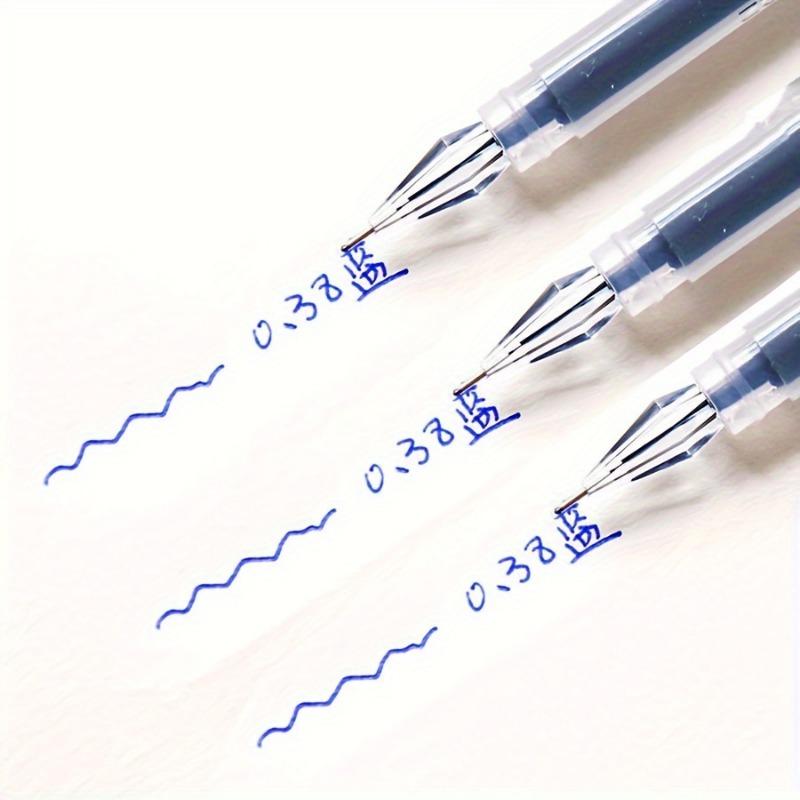 

Three 0.38mm quick drying ink gel pens 3pcs синий