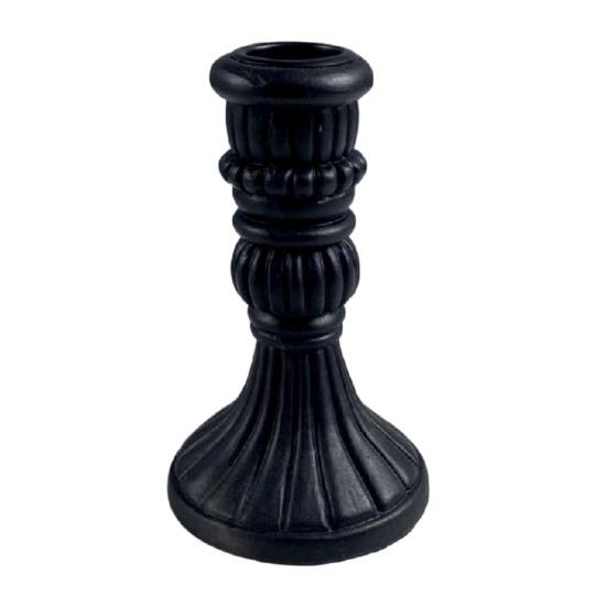 French Style Candle Holder Vintage Taper Holder, Nostalgic Resin Candlestick Decorative Soft Decoration Accessories Stand for Wedding Party