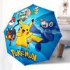 1pc Pokemon Characters Circular Artwork Umbrella with Plastic Handle,Suitable for All Seasons Home Travel Outdoor UmbrellaM913