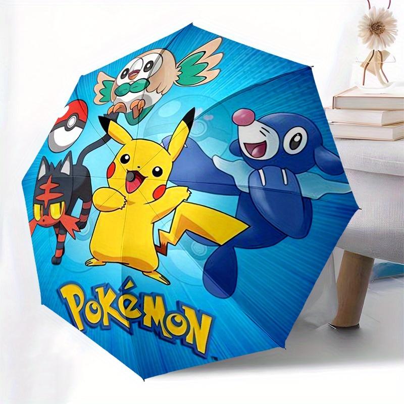 1pc Pokemon Characters Circular Artwork Umbrella with Plastic Handle,Suitable for All Seasons Home Travel Outdoor UmbrellaM913