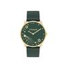 Coach Ladies Wristwatch Elliot Green Dial Green Leather Strap 14504377