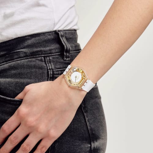 Swatch COEUR DORADO SS08K106-S14 White Watch