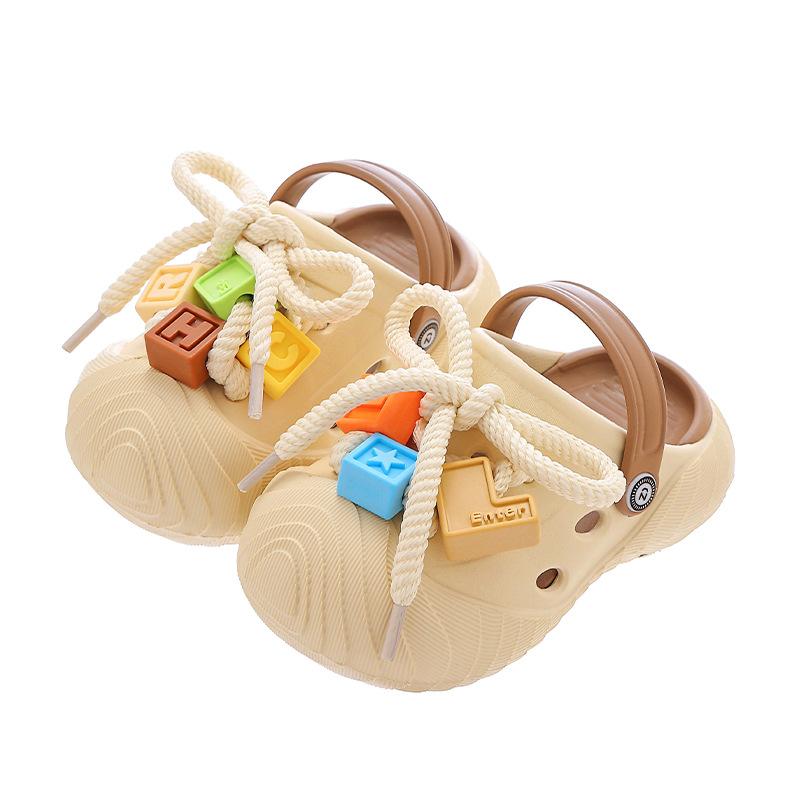 Children's Slippers Hole Shoes Boys Summer Indoor Home Toddler Girls Cool Slippers Baby Boy Beach Non-slip