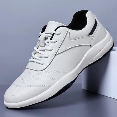 Fashion New Arrival Lace-Up Mens Sneakers Breathable Men's Walking Shoes Comfortable Men Casual Shoes Stylish Leather Skate Shoes Men