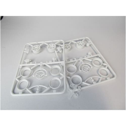 Asuka Model 1/24 Orange Wheels 6-Spoke Plastic Model Parts OW-3