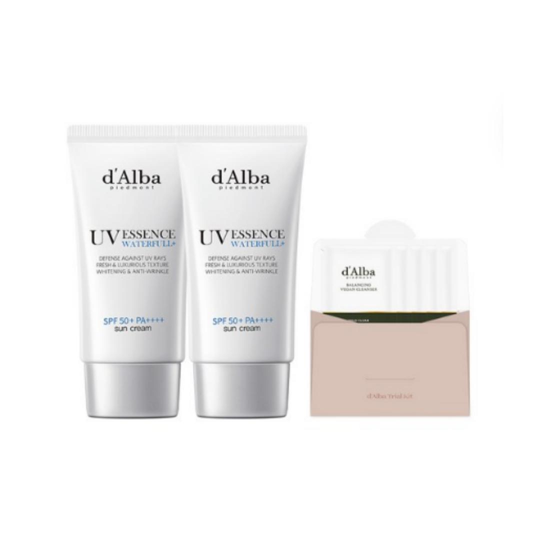 

SENS Sunscreen SPF50+ PA++++ (50 ml × 2) + Balancing Vegan Gel Cleanser (3 ml × 5) — 1 set