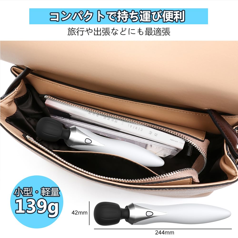 AOUSNO Electric Popular Electric Powerful Electric USB Convenient To Quiet No Hand Bend Electric Made of Storage Pouch Included Massager, Massager,