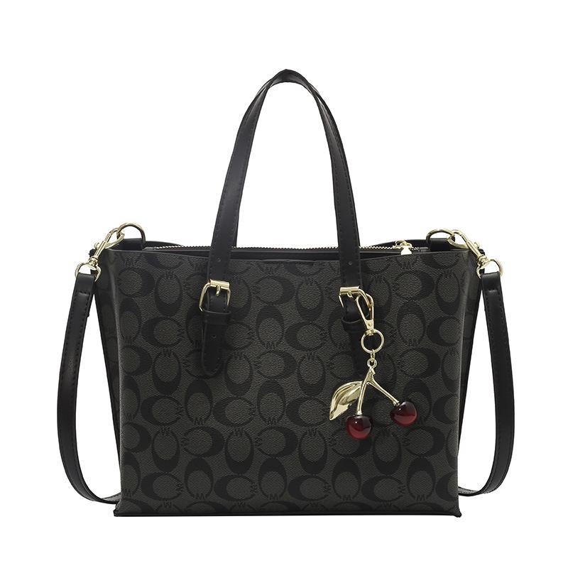 2025 Women's Retro Print High-End Crossbody Tote and Shoulder Bucket Bag