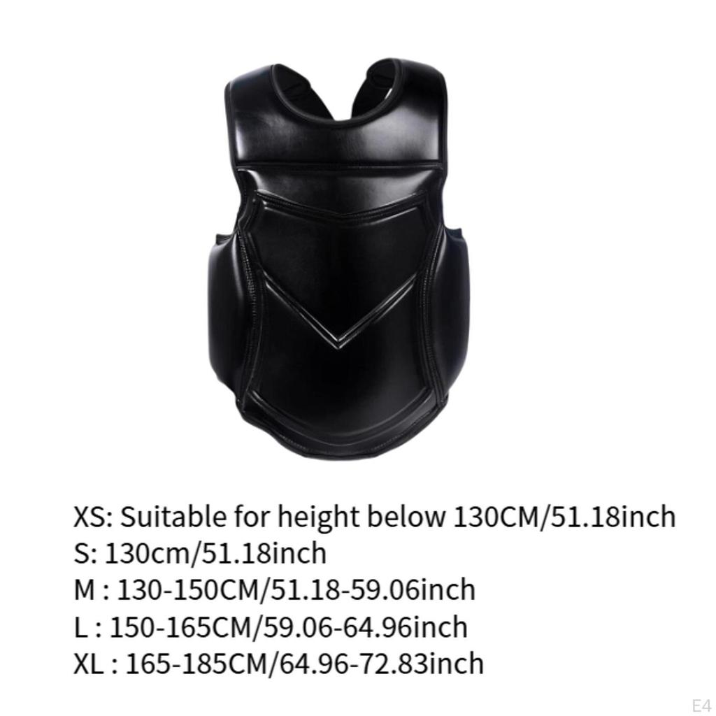 Chaleco Pechero para Karate Protector con Almohadilla Protectora Corporal de Boxeo