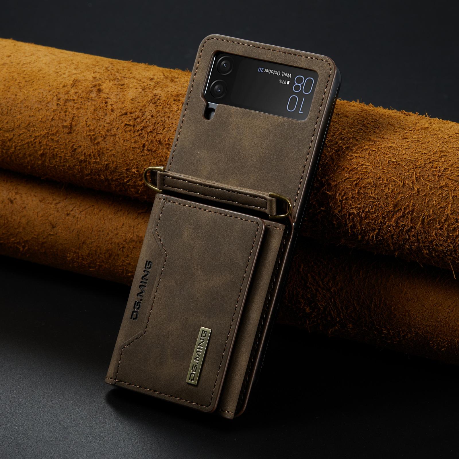 

Leather Protection Wallet Funda Case for Samsung Galaxy Z Flip 5 4 Flip4 Flip3 Flip5 Flip 3 5G Mobile Phone Card Slot Cover for Samsung Z Flip 3 кавовий