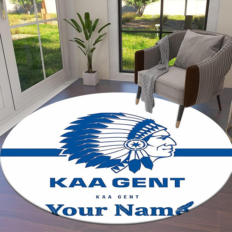 Chief S Pride Custom Name Round Area Rug Carpet Rug For Living Room Bedroom Sofa Playroom Decor Nonslip Floor Mat