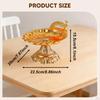 Fruit Plate Cupcake Stand Dish Food Desserts Organizer Round Snack Tray Serving for Home Living