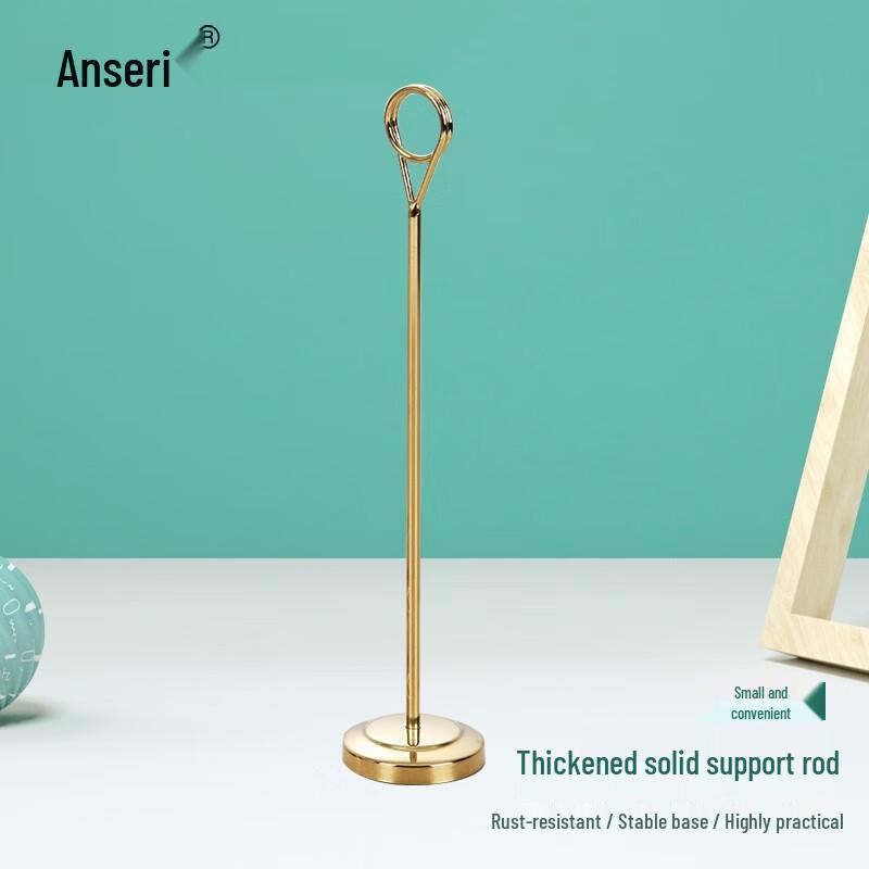 Ansarui Vertical Stainless Steel Table Card Holder