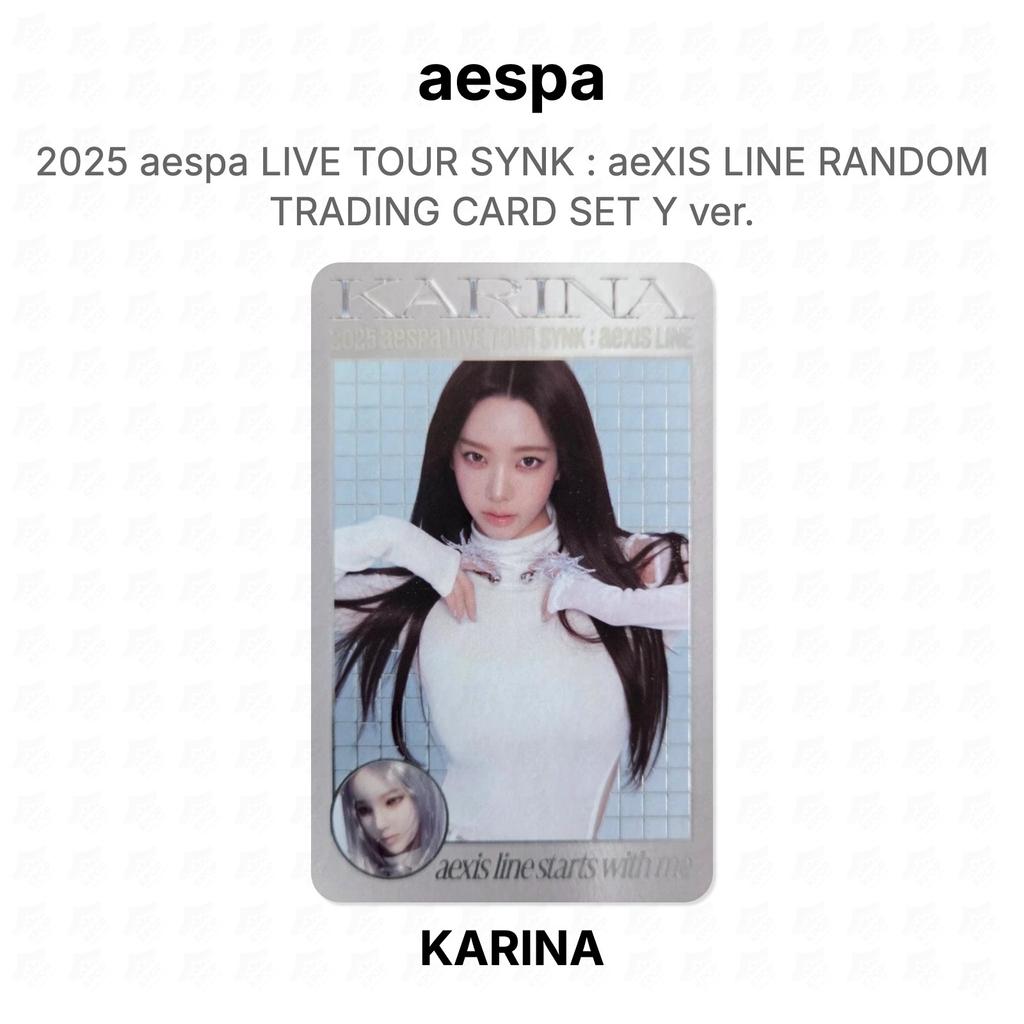 aespa 2025 aespa LIVE TOUR SYNK : aeXIS LINE ZUFÄLLIGES SAMMELKARTENSET Y ver. Offizielle Fotokarte