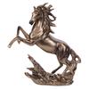 Stylish Horse Sculpture Artistic Resin Hand Painted Statue Elegat Chinese Animal Design Measuring 18x5.5x21cm