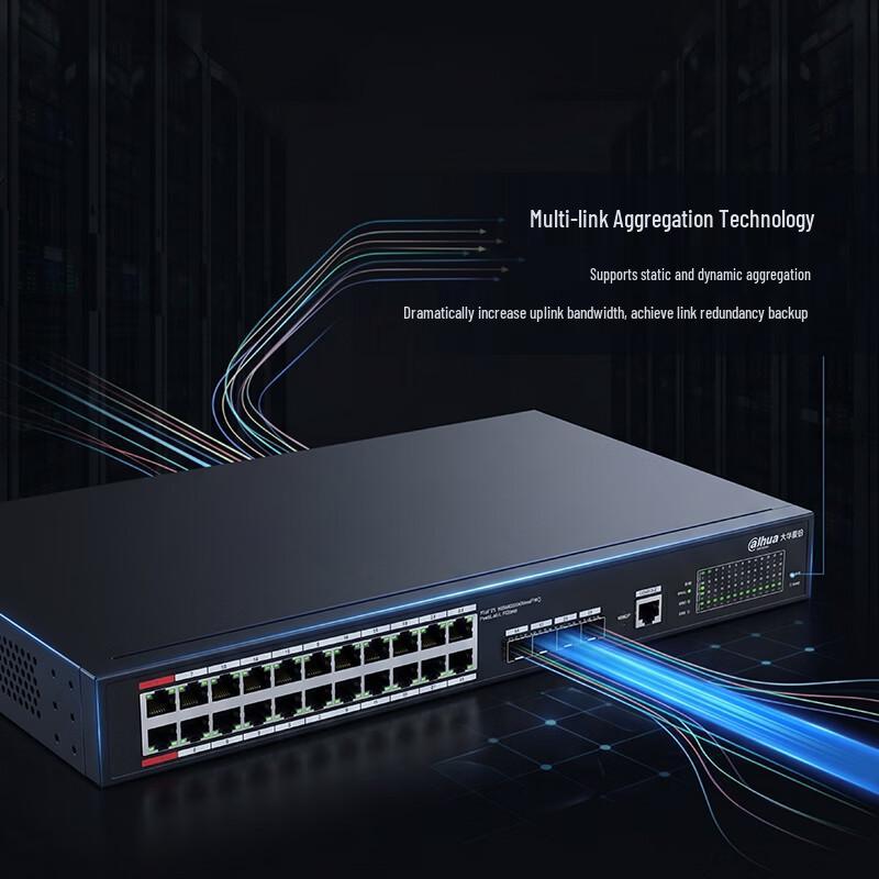 Dahua DH-S3900C Series Gigabit Layer 2 Managed Switch CN Plug (adapter Included)