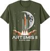 Artemis II Launch To The Moon Space Mission 2026 Astronaut Unisex T-Shirt 4