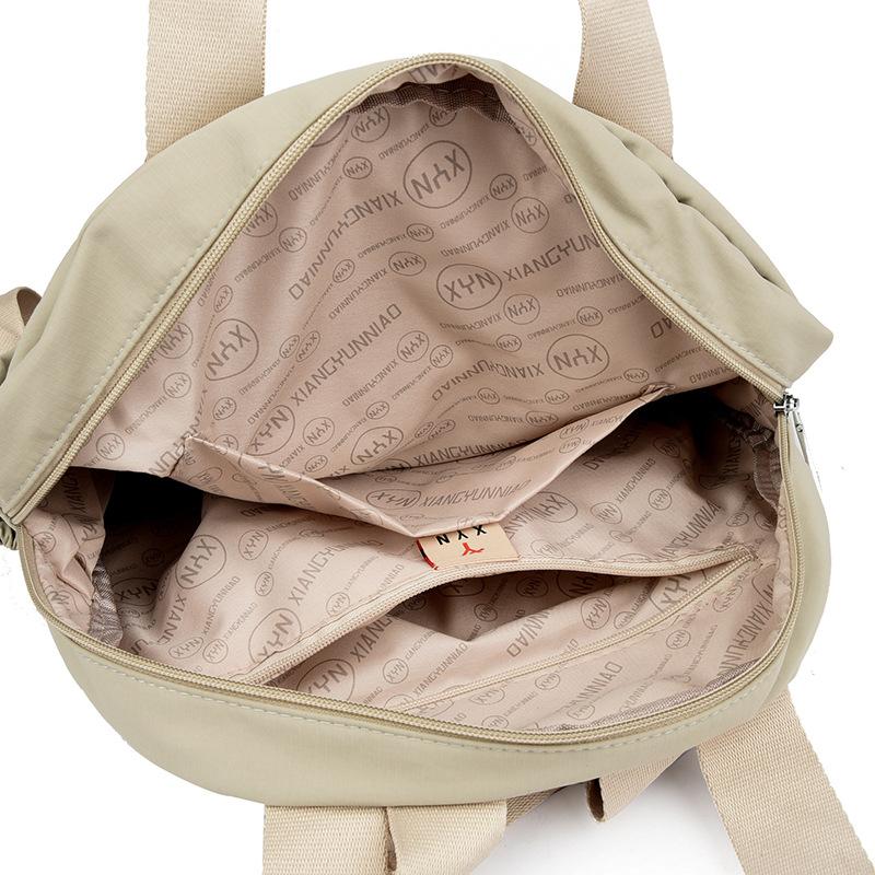 Simple Trend Fashion Solid Color Versatile Commuter Large Capacity Oxford Cloth Lightweight Small Bag Trendy Simple Backpack