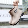 Water shoes female cute rain boots fashionable outer wear summer non-slip short rain shoes kitchen oil-proof waterproof boots rubber shoes