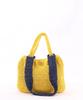 Cuco SMILEY 2-Handle Tucked Basket Shoulder Bag, Women's, Yellow (034)