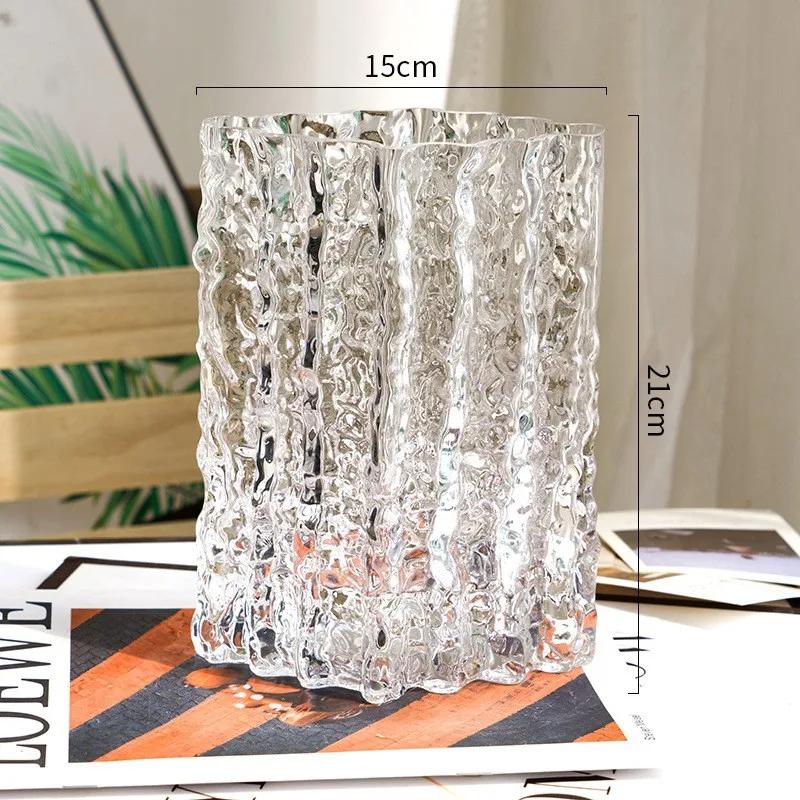 

Creative Hydroponic Vase Decoration Glass Vase Crafts Living Room Dining Table Flower Arrangement Nordic Home Decoration Art прозрачный
