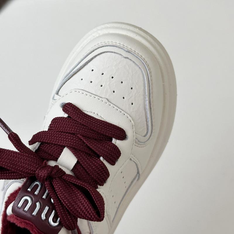 Children's two-cotton board shoes winter new classmates boys velvet white shoes fashion casual low-top two-cotton shoes