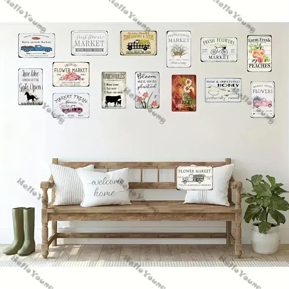 Multi-Purpose Home Decor: Durable and Adaptable. The Santa Metal Sign. A Decor Gem for Cafes, Farmhouses, and Home Walls.