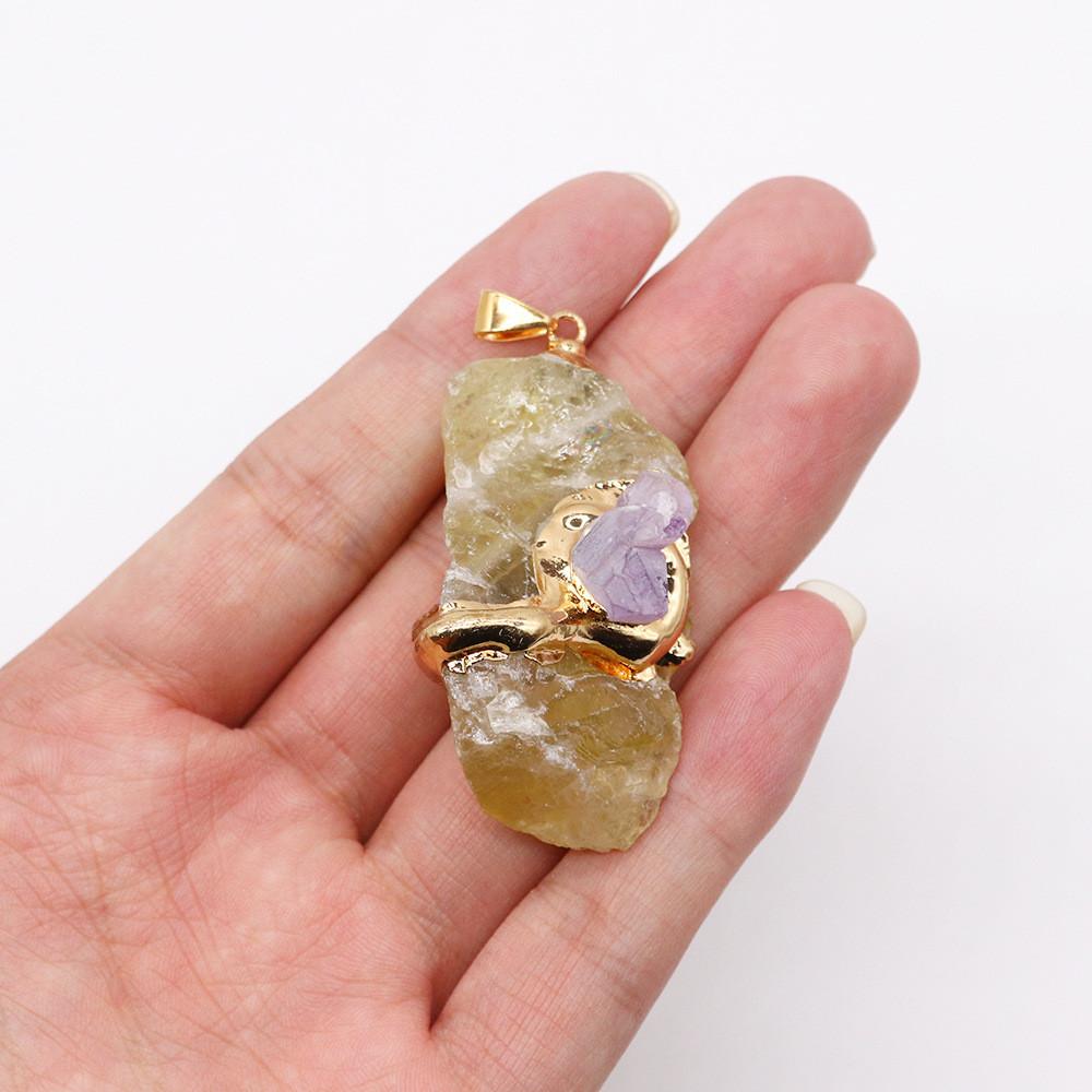 Crystal Pendant Necklace With Polished Multi Color Watercrystals For Fashion Accessories