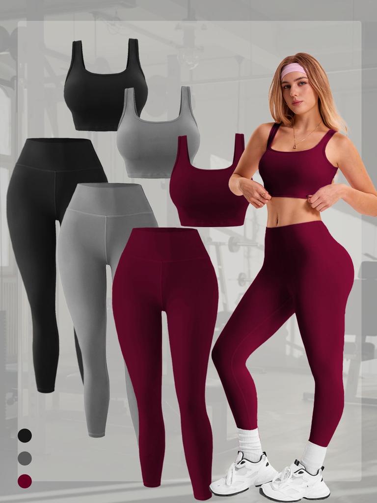 Women's Winter Yoga & Running Set: Quick-Drying Tight Brushed Fitness Underwear and Pants for Outdoor Sports.