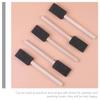 40Pcs Foam Sponge Paint Brushes Wooden Handle Premium Absorbent Soft Texture for Watercolor Acrylic Oil Gouache Painting DIY Art