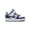 Nike Court Borough 2 Low Comfortable Low Top Skateboard Shoes Blue White Infant And Toddler BQ5453-107