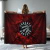 Toronto Raptors Print Flannel Blanket High Quality Warm Comfortable Cover for All Seasons Perfect for Gifts Home Decor